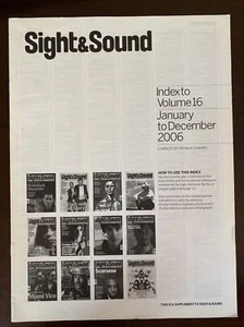 Sight & Sound magazine 2006 Volume 16 Index - Picture 1 of 2