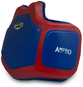 Ampro Pro Body Protector - Blue/Red - Coach Guard / Belt / Boxing / MMA /  - Picture 1 of 4