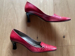 The go-anywhere, do-everything red heels! Vintage Sergio Rossi, 40 - Picture 1 of 9