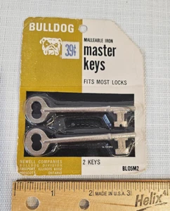 Bulldog Temperguss Hauptschlüssel SKELETT New Old Stock - Bild 1 von 5
