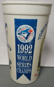 Vintage Back-to-Back 1992 1993 World Series Toronto Blue Jays Stadium Cup ~ Used - Picture 1 of 6