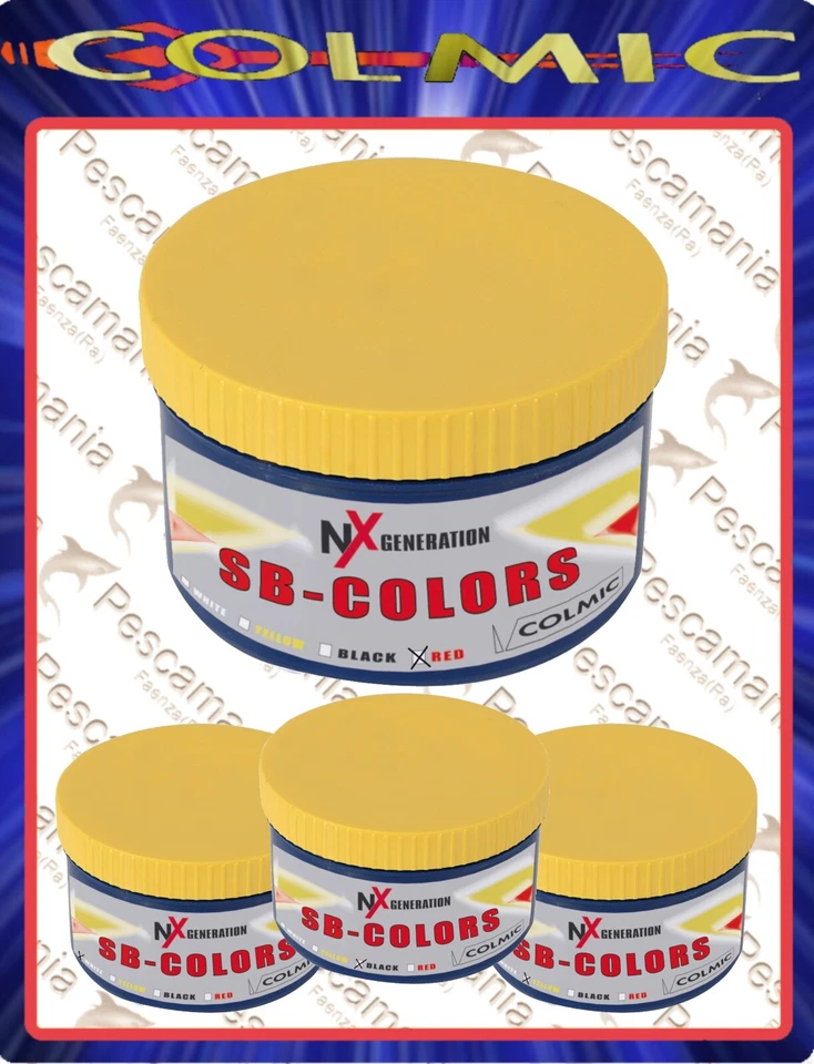 Coloration Gemahlener Fischköder Colmic Sb-Farben NX Generation Gr 100 Weiß Rot - Bild 1 von 1