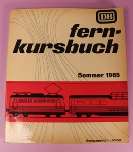 DB Fern-Kursbuch - France Germany Railway Timetable, Summer 1965 - Picture 1 of 12