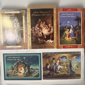 5 Oblate Missions Feliz Navidad Y Prospero Ano Nuevo Greeting Cards - Picture 1 of 13