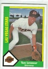 1990 CMC Las Vegas Stars (Triple-A San Diego Padres) Tom Levasseur