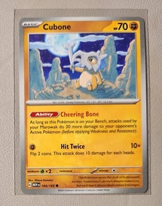4x Cubone 104/165 (1 reverse holo) Pokemon card SV 151 common NM - Picture 1 of 1
