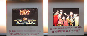 KISS slides 2 Promotional slides from Aucoin Management stamped 1980  !