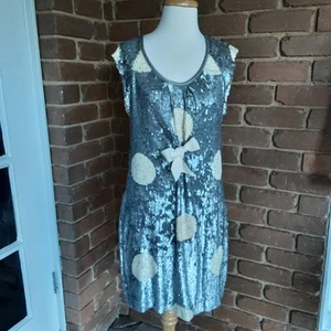 Vintage StylecTrelise Cooper "Pearly Bird" Embellished Dress Size 10 - Picture 1 of 10