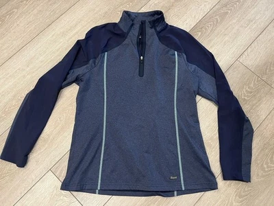 Suéter Sunice Golf Mujer Grande Azul 1/4 Cremallera Golf Pullover Foto 1 de 4