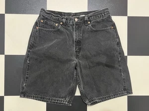 Pantalones Cortos de Denim Negros Calce Relajado Levi’s 550 De Colección Para Hombre 34 Negros Desteñidos Y2K - Imagen 1 de 8