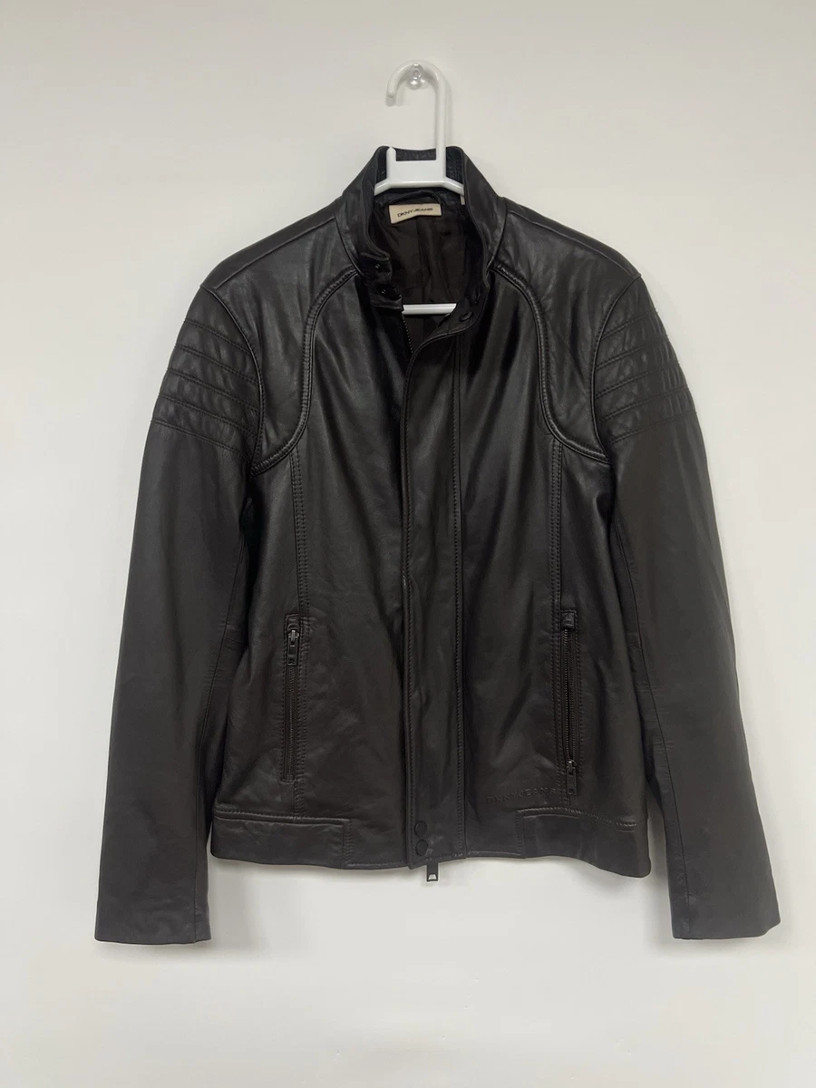 DKNY Black Lamb Skin Leather Jacket - Product Details 00s DKNY