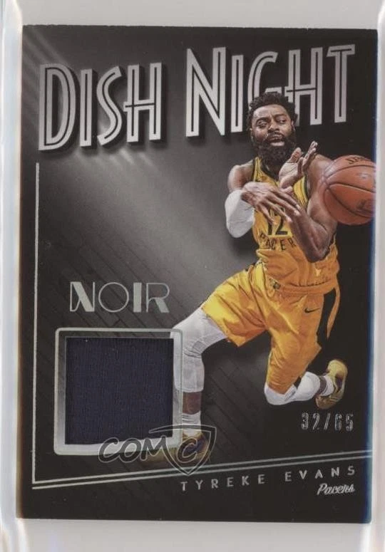 2018-19 Panini Noir Dish Night Memorabilia /65 Tyreke Evans #DN-TEV - Image 1 of 2