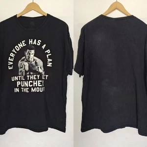 Mike Tyson Shirt Grafik T-Shirt schwarz Zitat Boxen Kampf in den Mund gepanzt XL - Bild 1 von 6