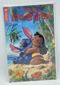 Cómics de dinamita de Greg Pak Nate Cosby Moana McAdams firmados por Lilo & Stitch #1 certificado de autenticidad 3X - Imagen 1 de 7