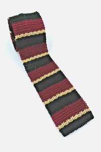 Polo By Ralph Lauren Men's Knitted Square Tip Tie ~ Made in Italy ~ 100% Silk - Picture 1 of 8