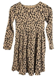 Jumping Beans All Day Play hellbraun & schwarz Leopardenmuster Langarmkleid Mädchen 8 - Bild 1 von 4