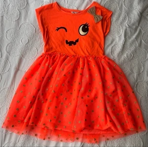 Halloween-Kleid Mädchen H&M Orange Gold Kürbis 10 - Bild 1 von 4