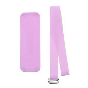 Poignée Téléphone Sangle Silicone Cordon Élastique avec Poignée Violet 1Pcs - Photo 1 sur 5