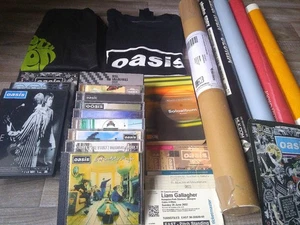 oasis PAKET Alle LPs, 3 DVDs, 5 Poster, Shirt, Tasche, Buch uvm - Bild 1 von 19