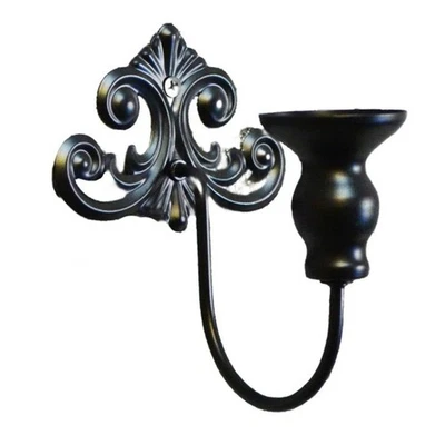 Iron Wall Candle Holder Vintage Style for Decorative Ambiance Lighting - Image 1 of 4