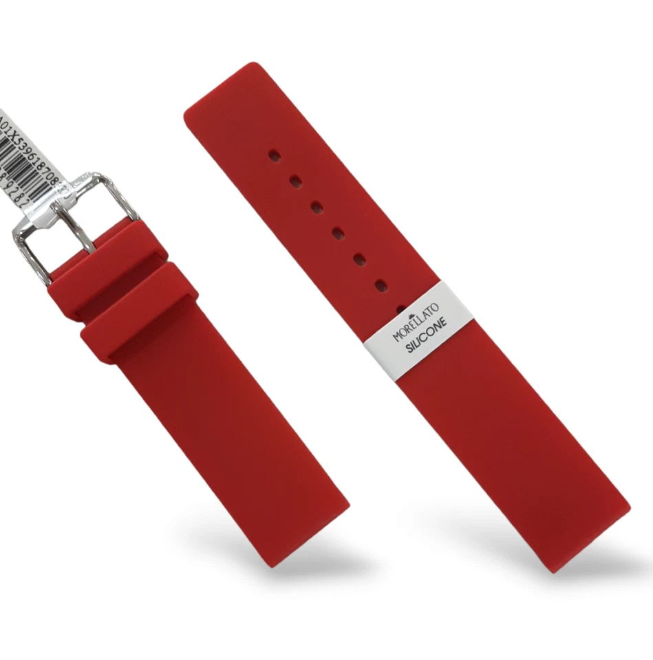 Cinturón Morellato En Silicona Roja Unisex Corte Recto - Imagen 1 de 1
