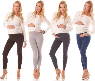 Stretchy Maternity Leggings Over Bump Full Length Size  8 10 12 14 16 18 1000/25 — 第 1/2 张图片