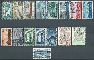 1956 ITALIA USATO ANNATA 16 VALORI - ED15 - Picture 1 of 1