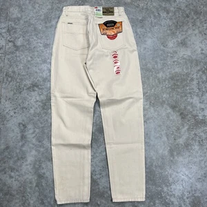 Y2K Jordache Jeans Womens 13/14 Classic Fit NWT High Waisted Cream 5 Pocket Mom - Picture 1 of 8