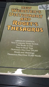 New Webster's Dictionary and Roget's Thesaurus- 1995 Edition - Picture 1 of 5
