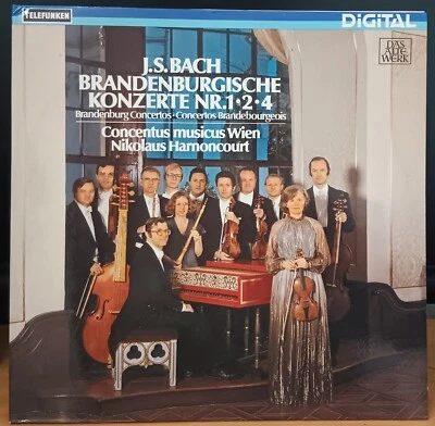 Harnoncourt ‎– Bach Brandenburgische Konzerte Nr.1∙2∙4 - LP record near mint - Image 1 of 4