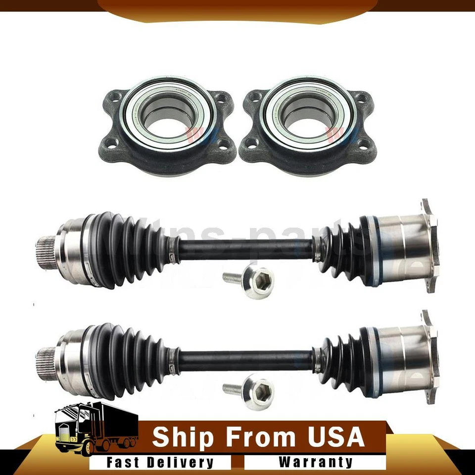 KIT DE COJINETE DE RUEDA Y EJE CV 4X 2011-2012 AUDI A8 QUATTRO TRAKMOTIVE WJB Foto 1 de 4