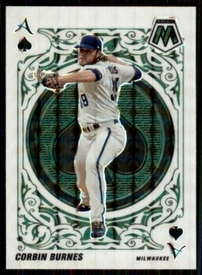 2022 Panini Mosaic Aces Green Prizm #HF-11 Corbin Burnes Milwaukee Brewers - Image 1 of 2