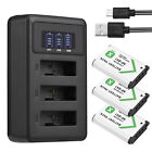 NP-BX1 Battery Charger 3-Slot + 3pcs NP-BX1 Batteries for Sony ZV-1 DSC-RX1 new