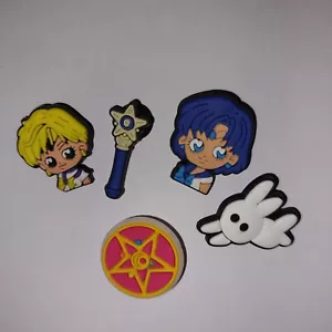 Sailor Moon Sailor Mercury Pretty Guardians Shoes Charms Rubber Shoes Croc - Picture 1 of 1