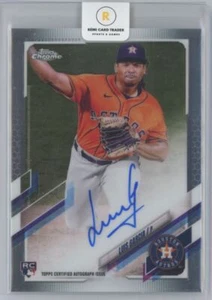 2021 Topps Chrome Rookie Auto Luis Garcia Rookie Auto #RA-LGA Houston Astros - Photo 1 sur 2