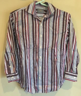 Thomas Dean мальчиков на пуговицах платье рубашка в полоску многоцветный размер маленький - Изображение 1 из 4