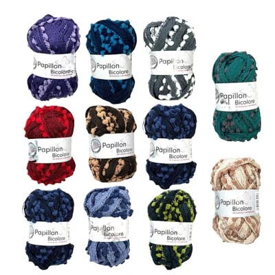Wolle Papillon Bicolore 50g Knäuel Rüschengarn - Bild 1 von 4