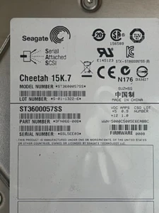 Seagate Cheetah 15K.7 600GB SAS HDD Seagate ST3600057SS + Caddy 9FN066-008 - Afbeelding 1 van 6