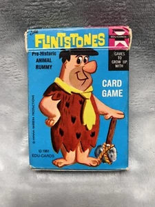 Vintage 1961 Flintstones Ed-U-Cards Pre-Historic Animal Rummy Card Game – Comple - Picture 1 of 1