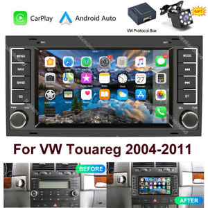 For VW Touareg 2004-2011 Android 13 Car Radio GPS Nav Stereo Apple Carplay+Cam