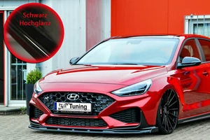 CUP alerón labio Wings NEGRO para Hyundai i30N FL A PARTIR DE 2021 alerón delantero espada - Imagen 1 de 5