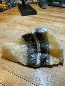 Phantom Zebra Calcite Crystal Gemstone Natural Polished Rock Specimen 707 - Picture 1 of 12
