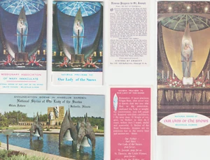 Lot Religious Pamphlets & Map National Shrine Our Lady of the Snows IMMAC Mary - Picture 1 of 11