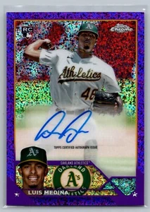 2023 Topps Chrome Update #AC-LM Luis Medina /299 Purple Speckle AUTO - Picture 1 of 2