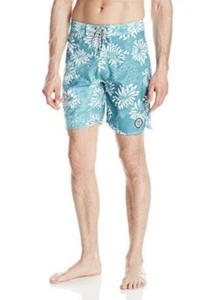 New Drift the 7 Seas Mens Board Shorts Swim Trunks Retro Floral Sz 32 NWT - Picture 1 of 7