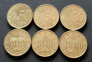 50 Cent Münzen BRD Deutschland 2003 A,F,G - unzirkuliert - nicht im Umlauf - RAR - Bild 1 von 1