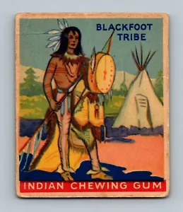 1947 Goudey Gum Indianer #24 Häuptling des Blackfoot-Stammes (B2) - Bild 1 von 2