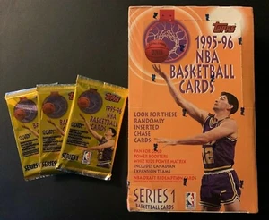 1995-96 Topps Factory Sealed Packs Series 1 (x3) NBA Jordan Vintage Basketball - Picture 1 of 4