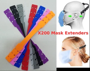 x200 Gesichtsmaske Riemen Extender verstellbare Maske Halter Haken Ohrriemen - Bild 1 von 4