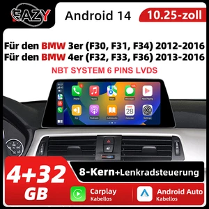 Car radio Stereo CarPlay Android Auto GPS Navi Für BMW 3 4 Series F30 F31 NBT - Zdjęcie 1 z 17